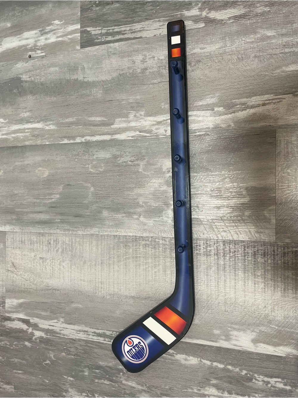 Edmonton Oilers Navy Mini Hockey Stick Wall Hanger